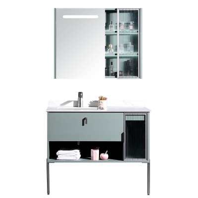 太陽雨浴室柜/主柜/鏡柜/巖板/多層實木/免漆/手感LED智能鏡/YD1003