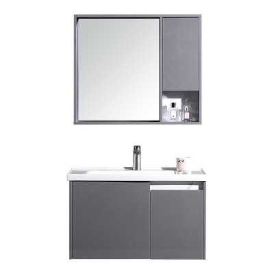 太陽雨浴室柜/主柜60CM/鏡柜/一體陶瓷盆/多層實木/免漆/YD1008