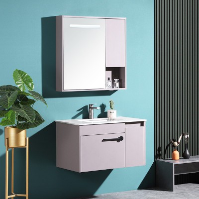 太陽雨浴室柜/主柜/鏡柜/巖板/多層實木/油漆/雷達LED智能鏡/YD1005