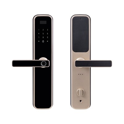 太陽雨智能鎖/金色鋅鋁合金/5種開鎖/防撬報警/鋼體鎖芯/ZW0002