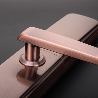 太陽雨智能鎖/紅古銅鋅合金滑蓋/5種開鎖/防撬報警/鋼體鎖芯/ZW0003