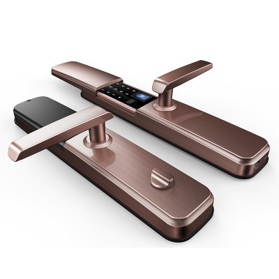 太陽雨智能鎖/紅古銅鋅合金滑蓋/5種開鎖/防撬報警/鋼體鎖芯/ZW0003