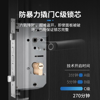 太陽雨智能鎖/紅古銅鋅合金滑蓋/5種開鎖/防撬報警/鋼體鎖芯/ZW0003